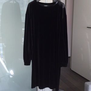 DKNY velvet dress